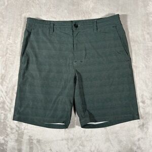 Outerknown Apex Hybrid By Kelly Slater Shorts Mens 33 Green Performance EUC RARE